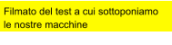 Filmato del test a cui sottoponiamo le nostre macchine